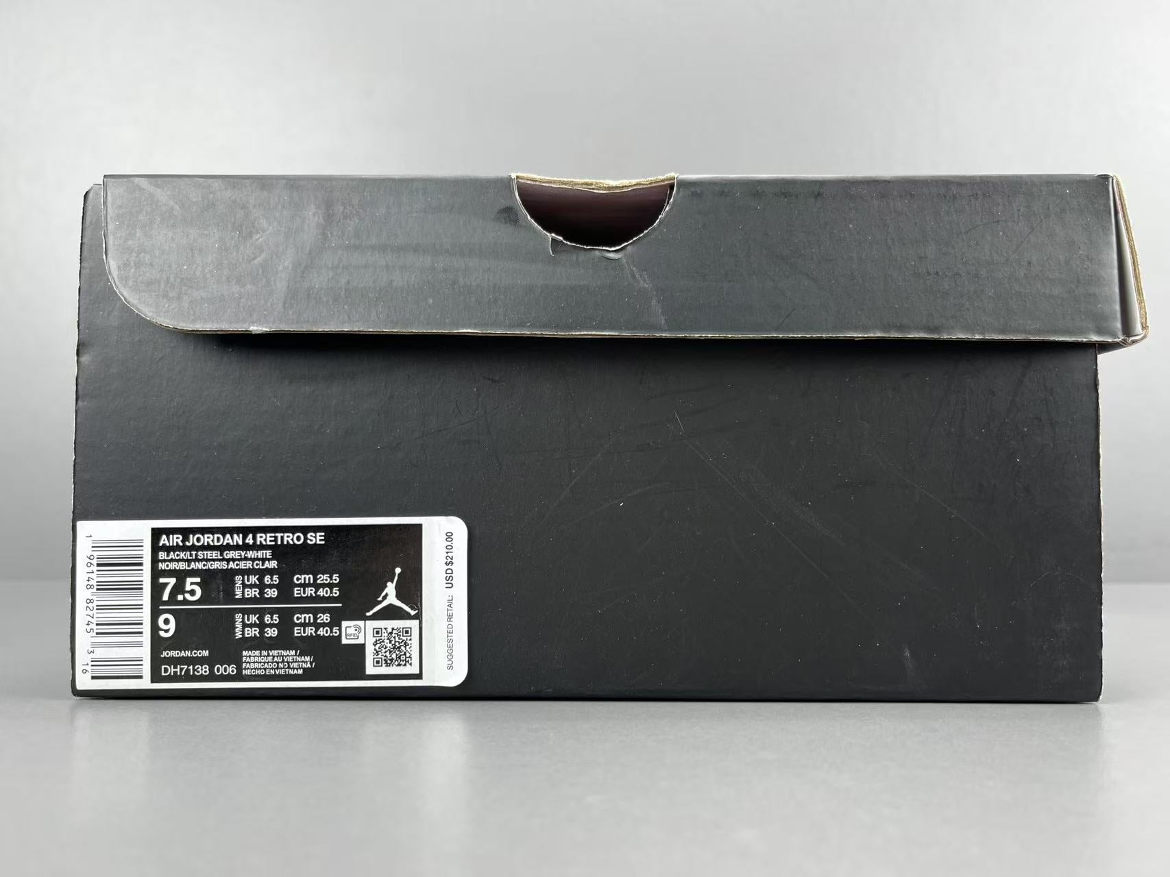 Jordan Air Jordan 4 retro se "black canvas"