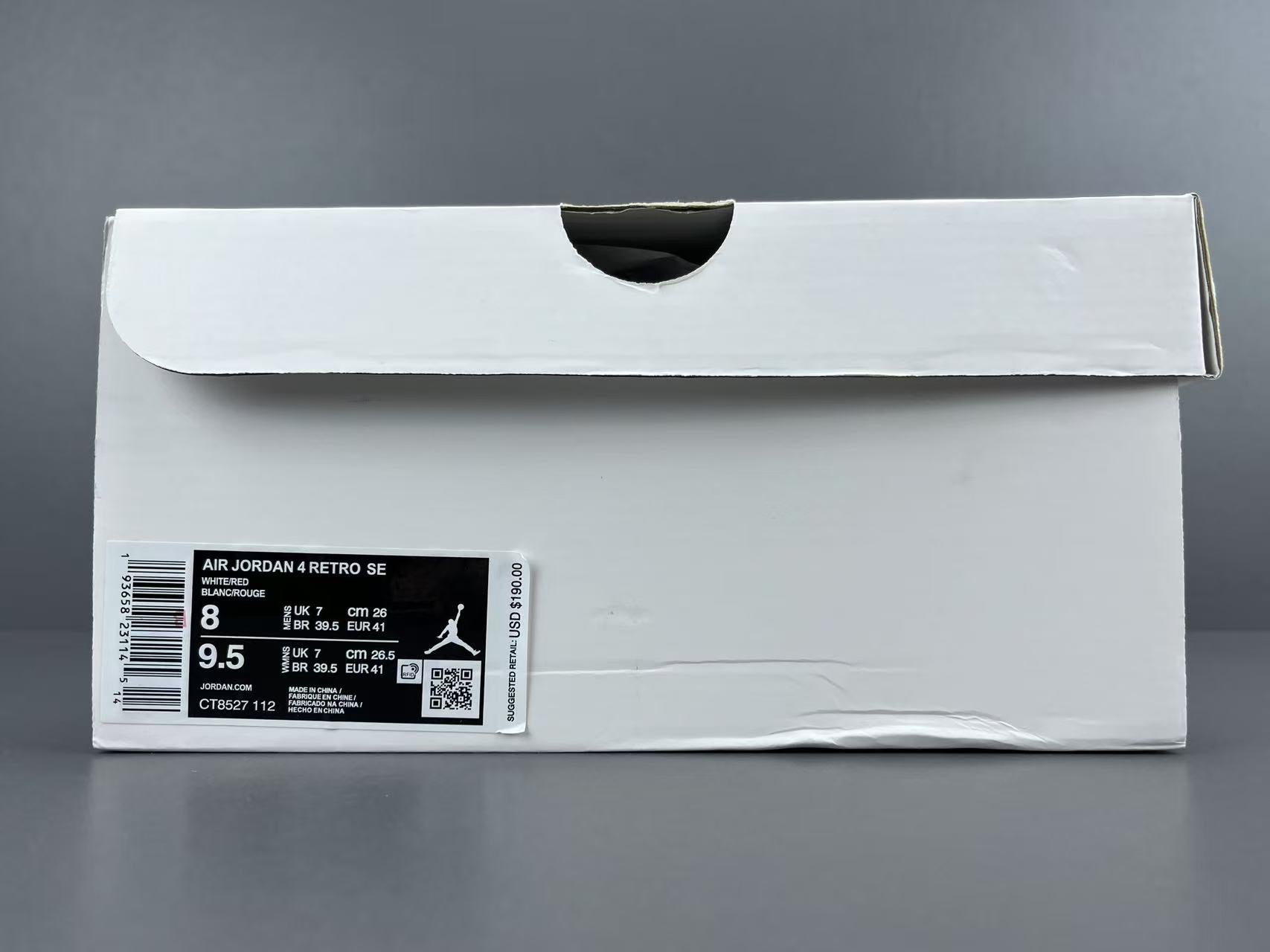 Jordan Air Jordan 4 white university red