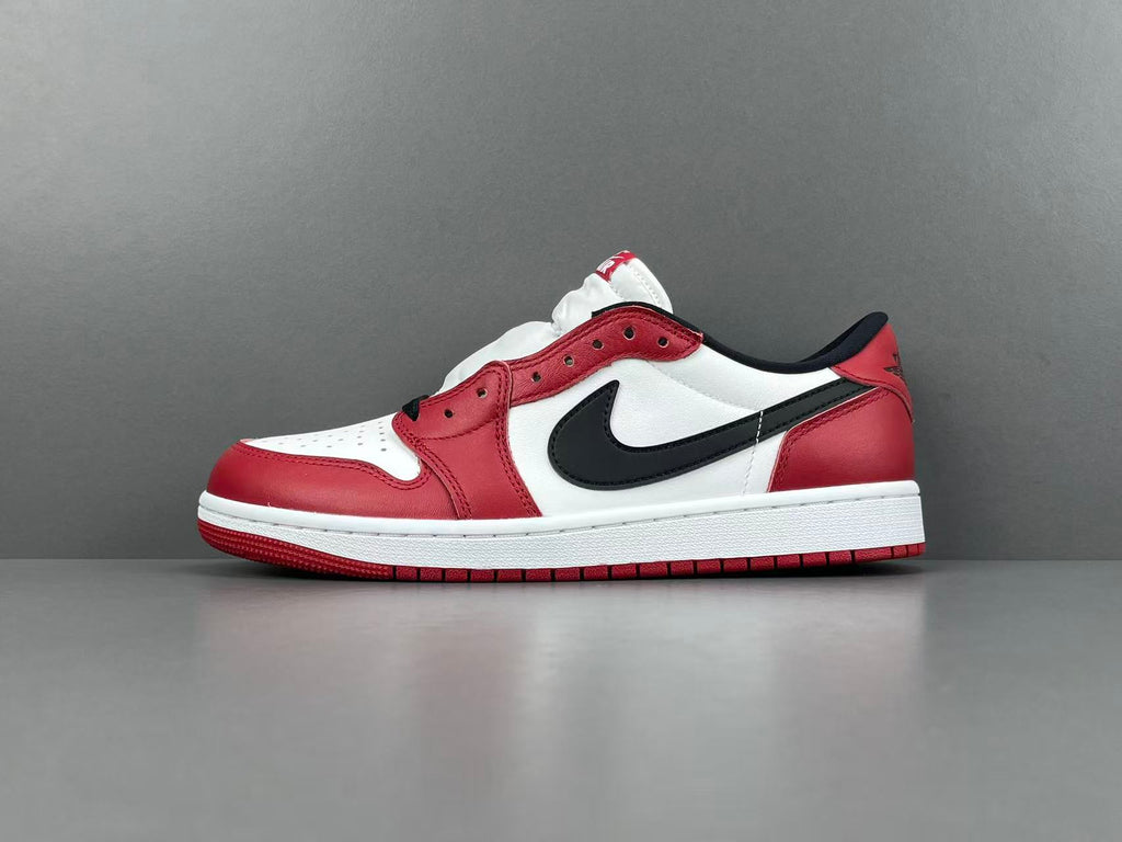 Air Jordan 1 Low OG "Black Muslin Varsity Red"