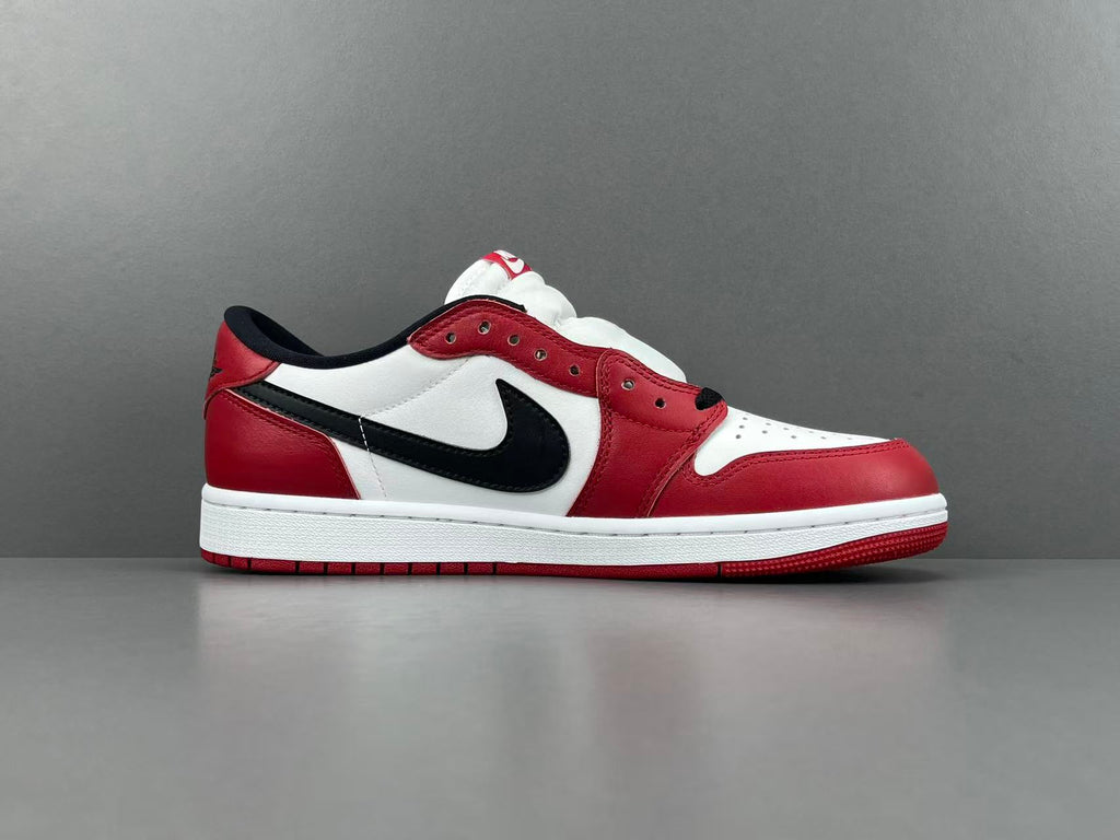 Air Jordan 1 Low OG "Black Muslin Varsity Red"
