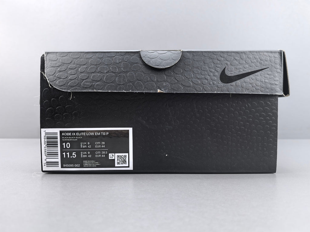 Nike Kobe 9 Elite Low EM TB P 'Black'