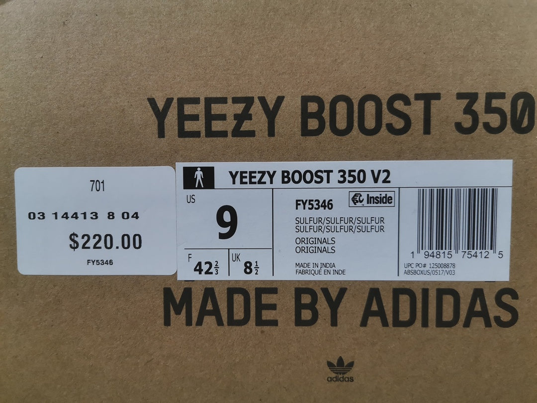 Adidas Yeezy Boost 350 V2 “SULFUR”