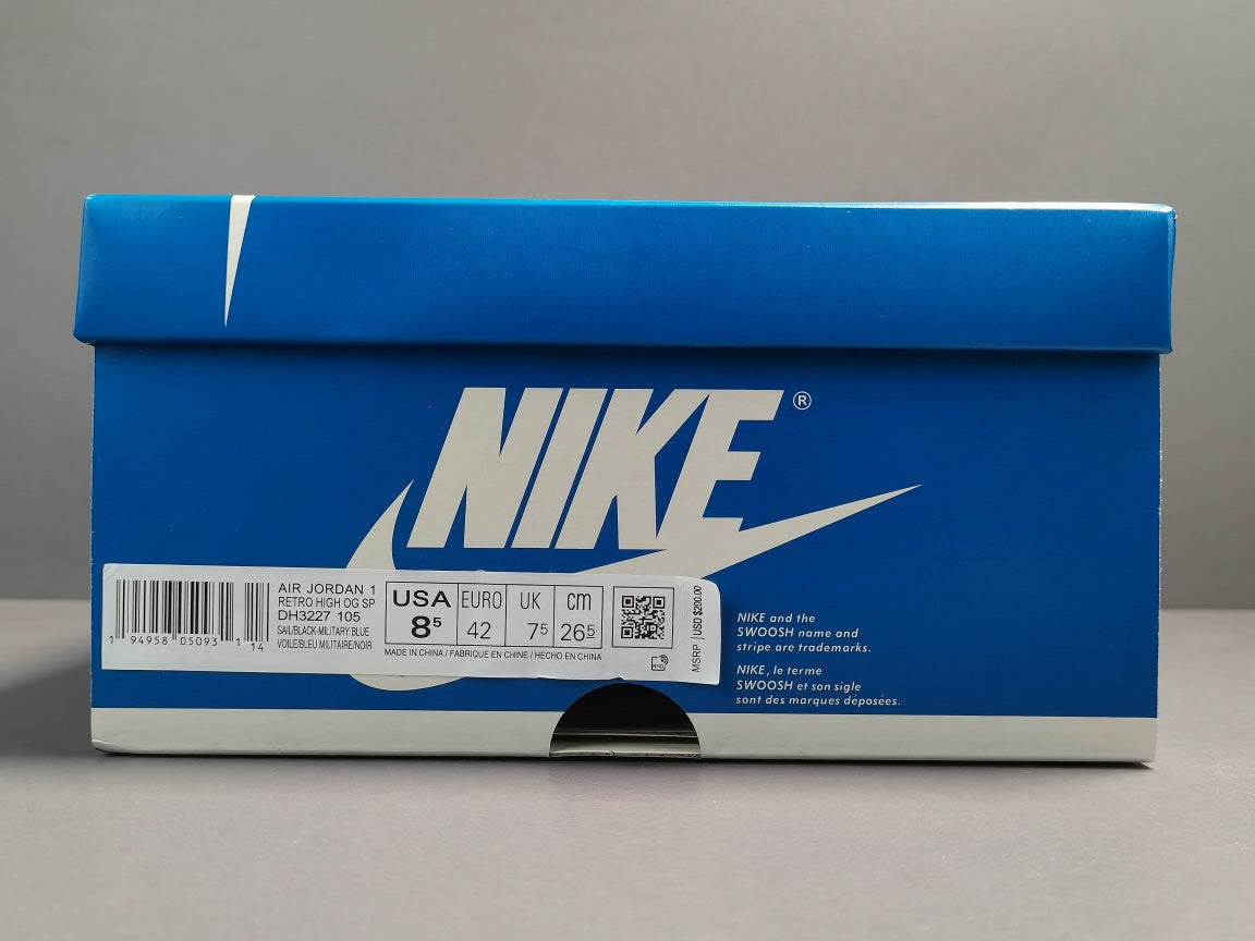 Air Jordan 1 OG SP Military Blue x Fragment x Travis ＂