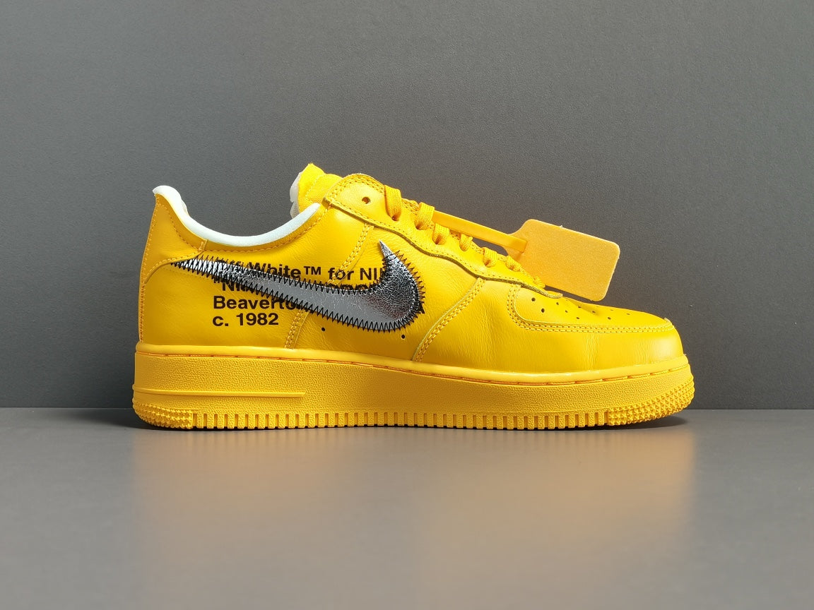 Off-White X Nike Air Force 1 LOW X＂University Gold＂