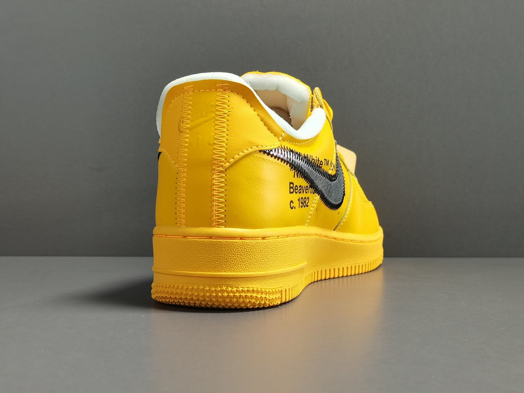 Off-White X Nike Air Force 1 LOW X＂University Gold＂