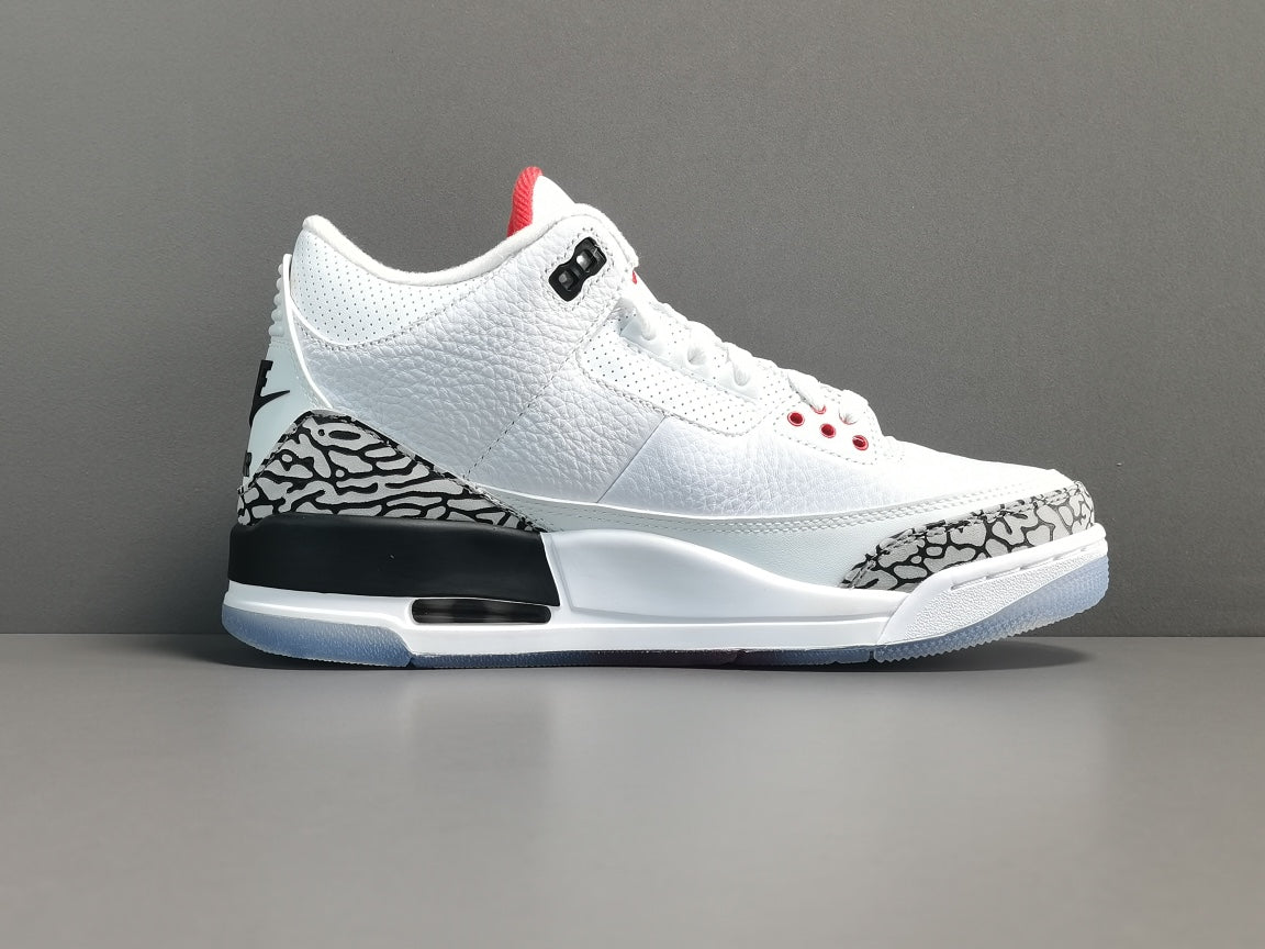 Air Jordan 3  Retro Line White Cement （2018）