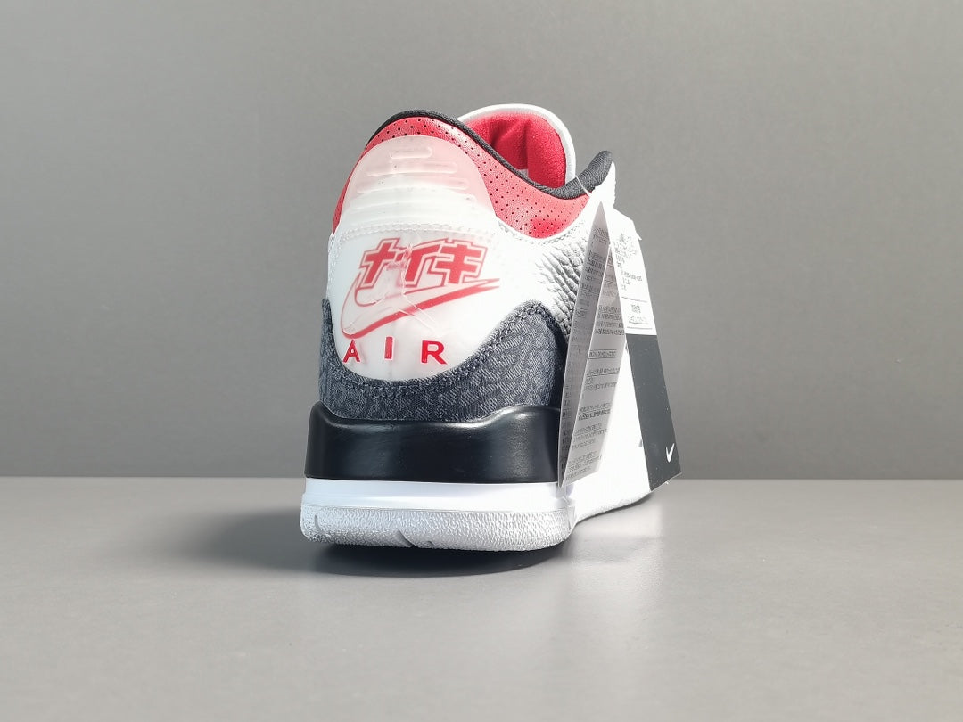 Air Jordan 3 SE-T JP    Denim Fire Red