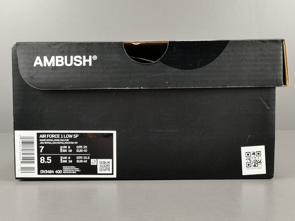 AMBUSH X NK Air Force 1 LOw "Game Royal  and Vivid Sulfur "