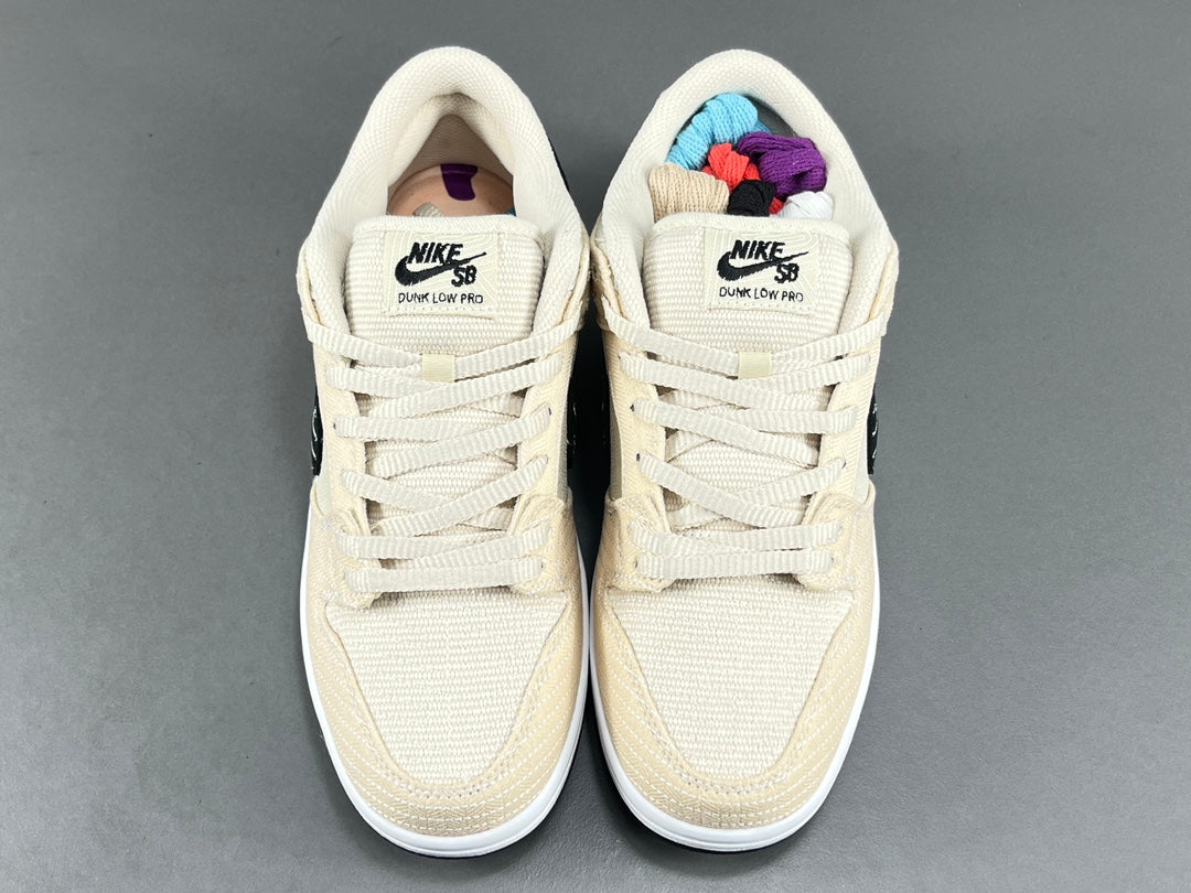 Albino & Preto X  Nike  SB Dunk Low Pro "Pearl White ＂