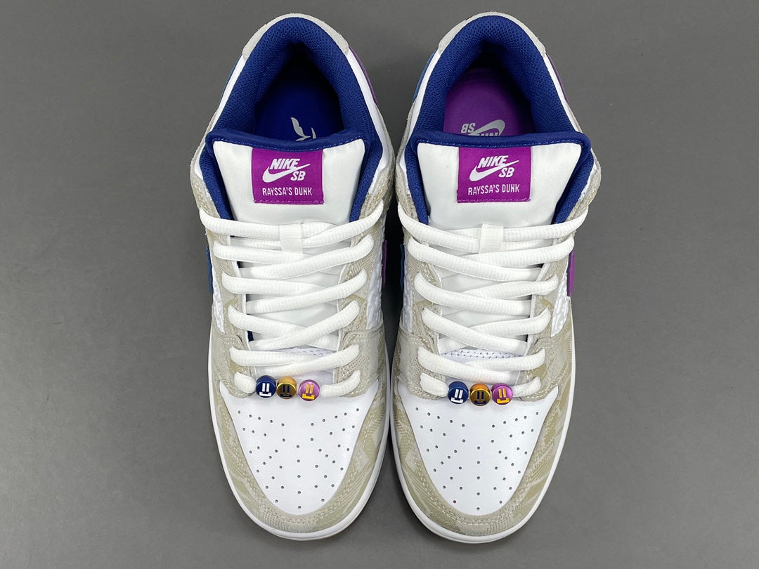 Rayssa Leal x Nike  Dunk  SB Low  ＂Pure Platinum and Vivid Purple＂