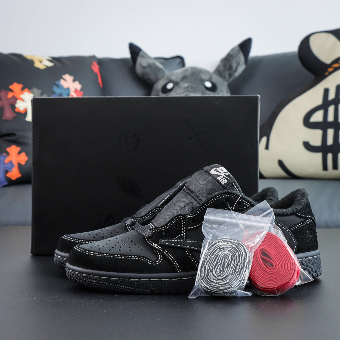 Travis Scott x Air Jordan 1 Low "Black/Phantom"