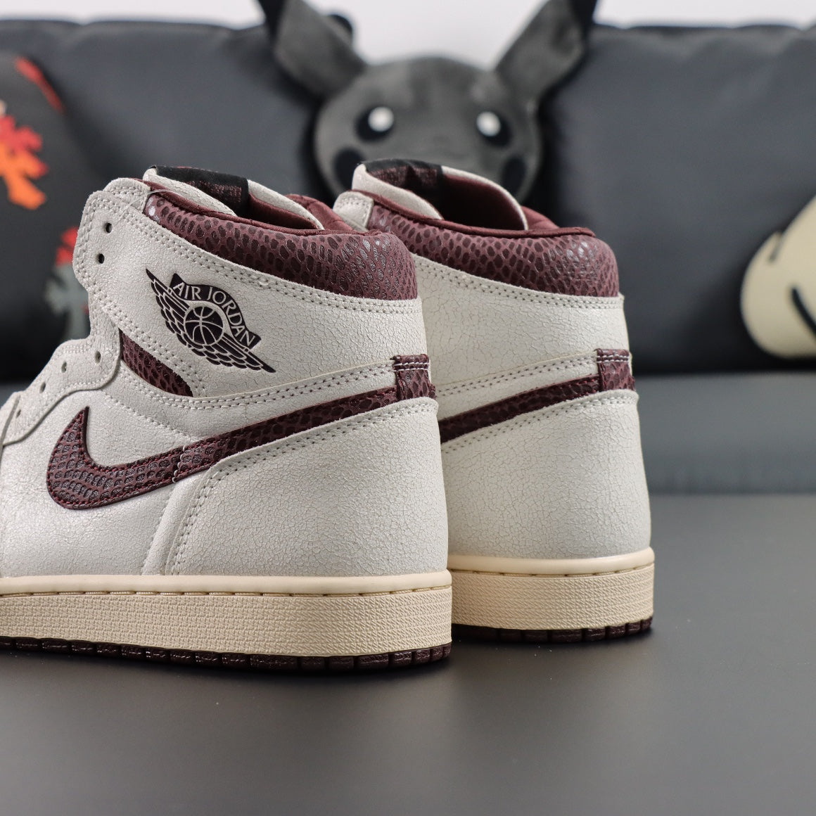 A Ma Maniére x Air Jordan 1 Sail and Burgundy
