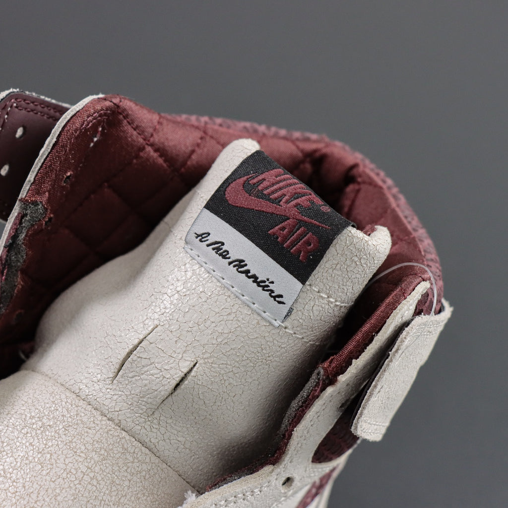 A Ma Maniére x Air Jordan 1 Sail and Burgundy