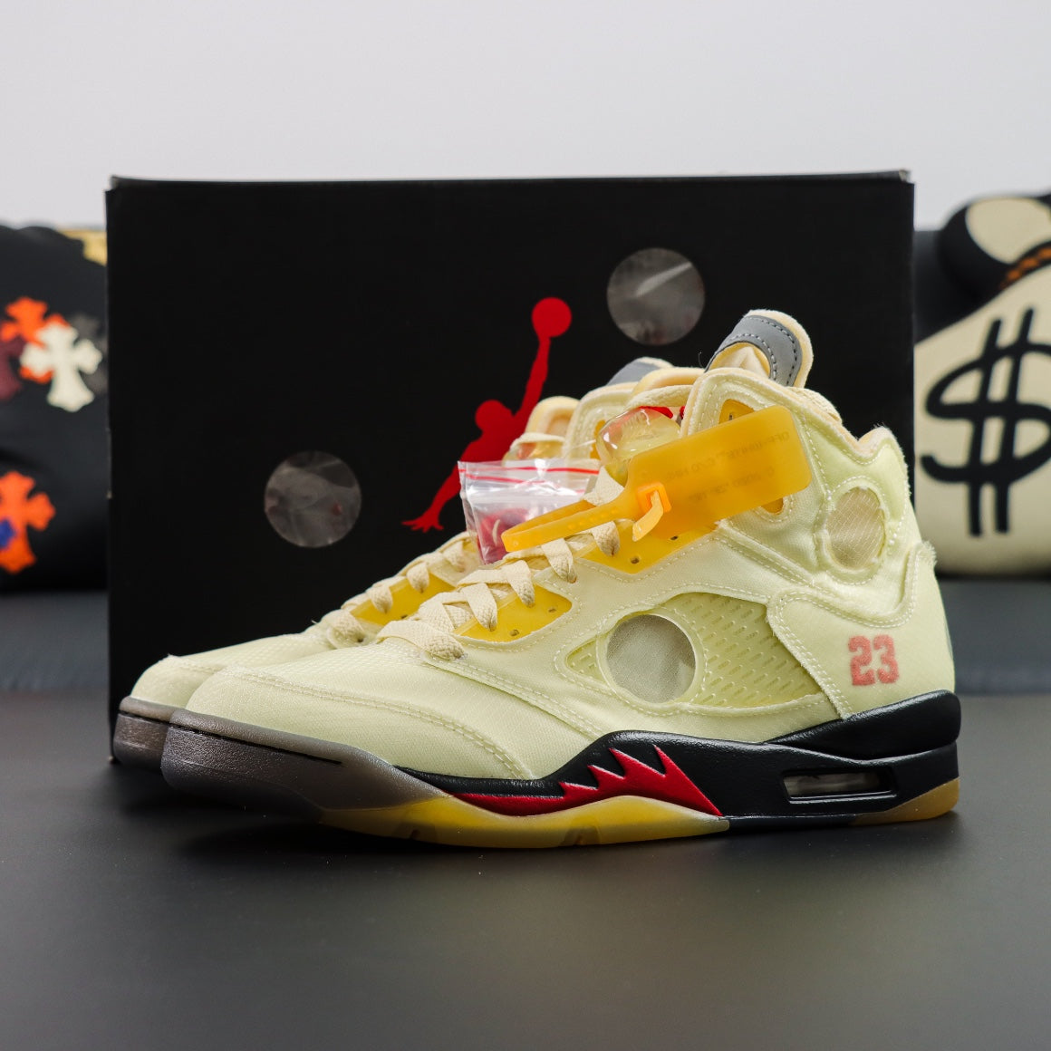 Off-white x Air Jordan Retro 5 SP "Sail"