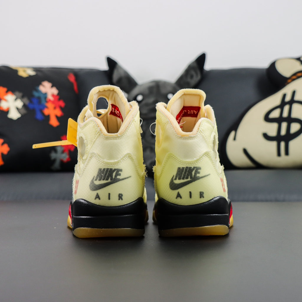 Off-white x Air Jordan Retro 5 SP "Sail"