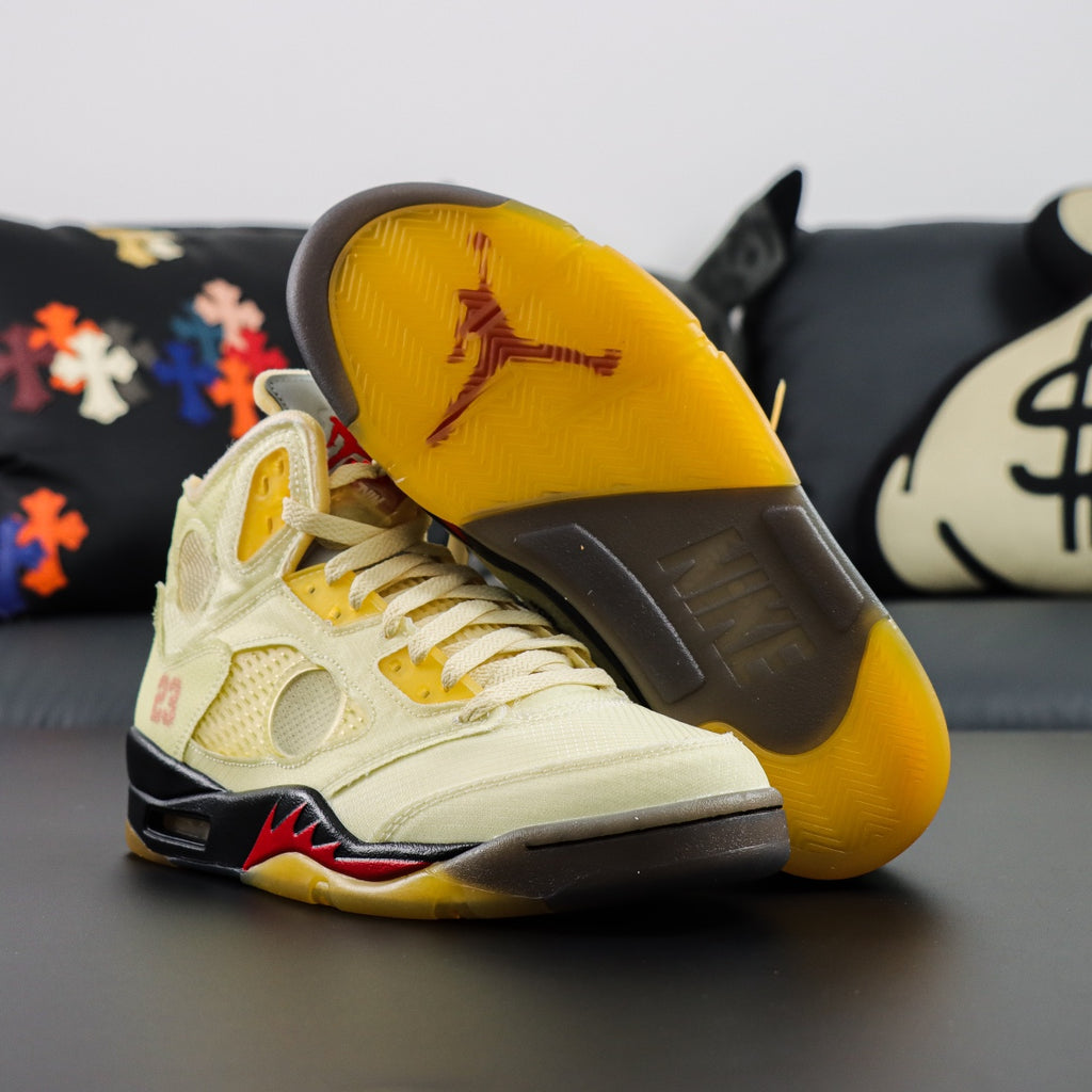Off-white x Air Jordan Retro 5 SP "Sail"