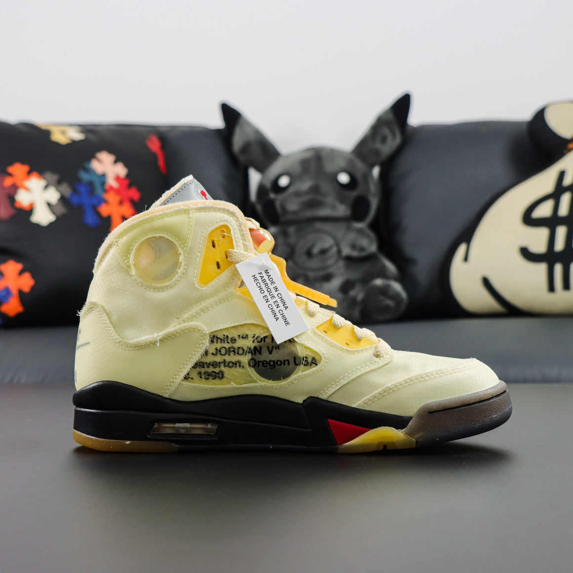 Off-white x Air Jordan Retro 5 SP "Sail"