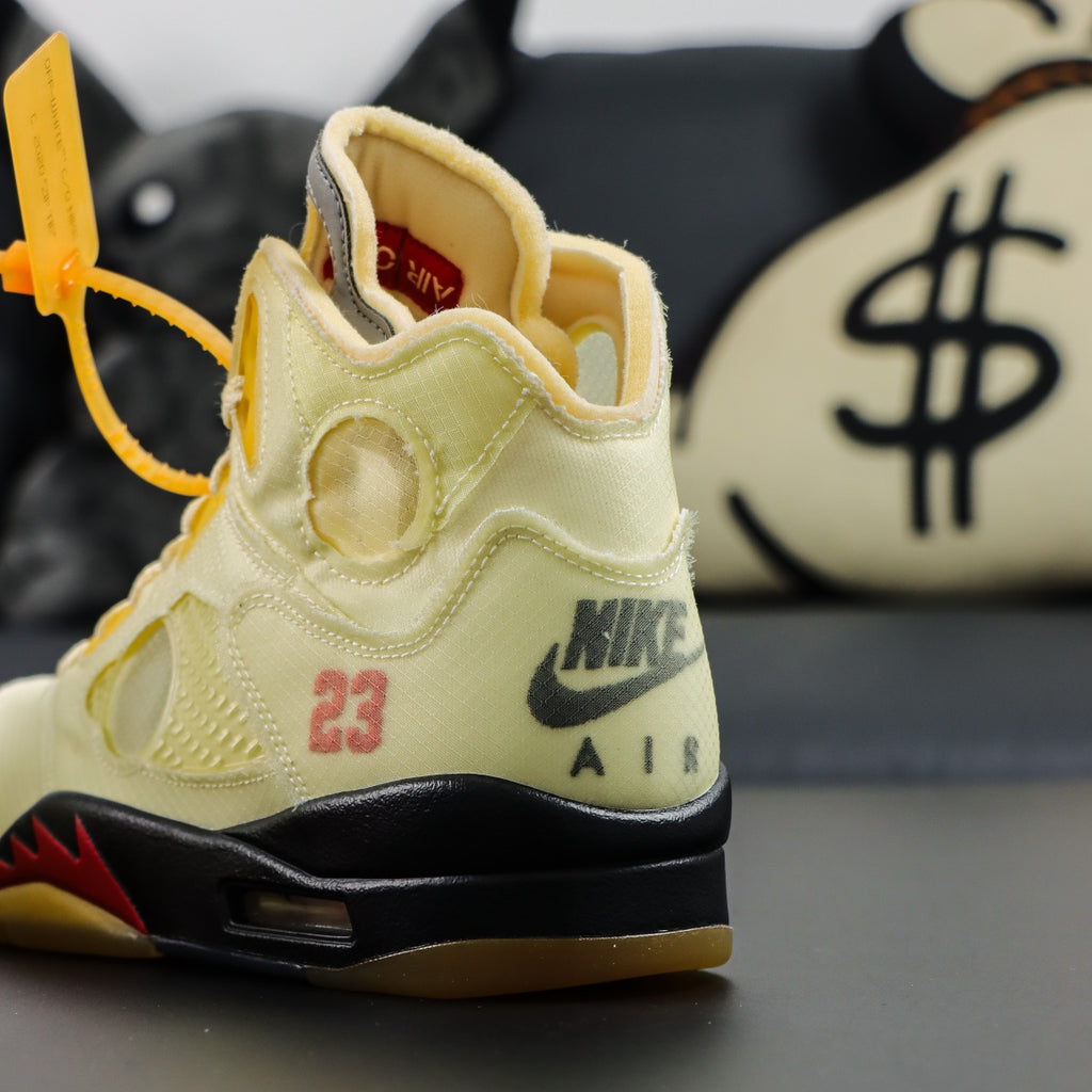 Off-white x Air Jordan Retro 5 SP "Sail"