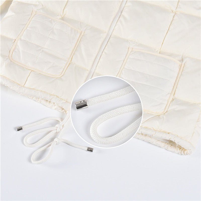 Knitted-panels puffer