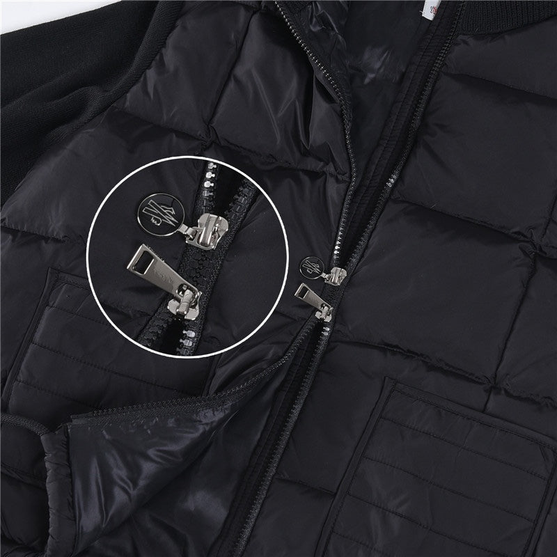 Knitted-panels puffer