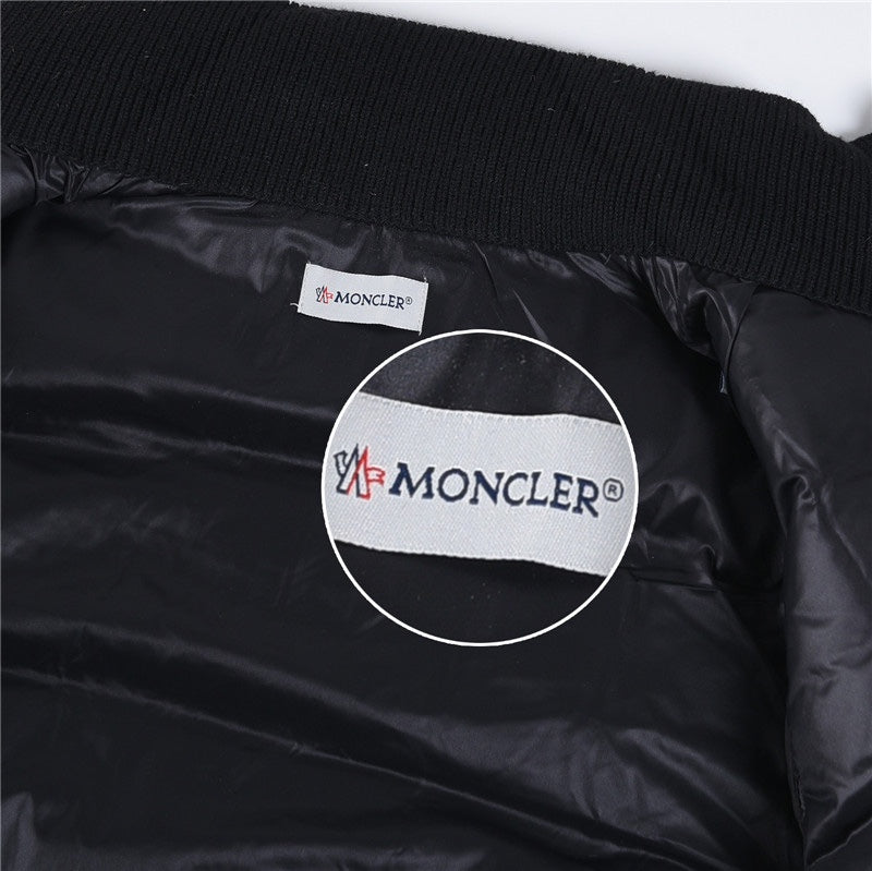 Knitted-panels puffer