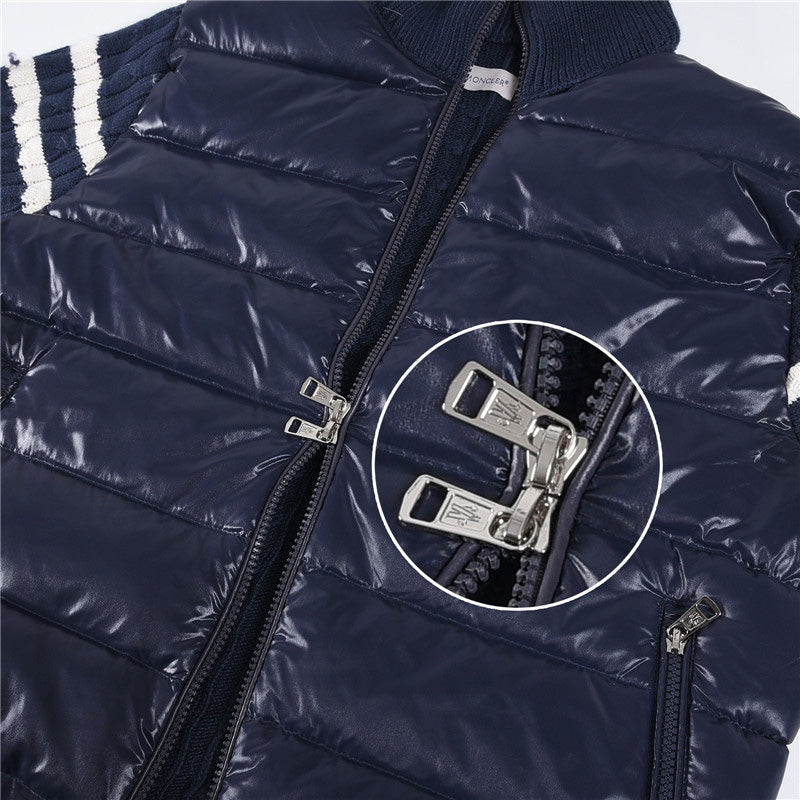 Knitted-panels puffer
