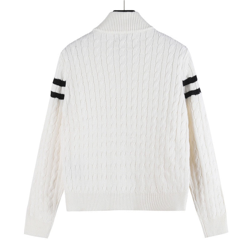 Knitted-panels puffer