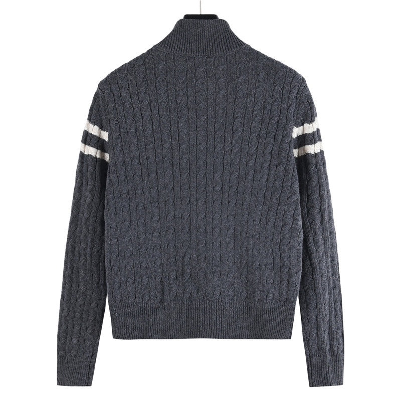 Knitted-panels puffer